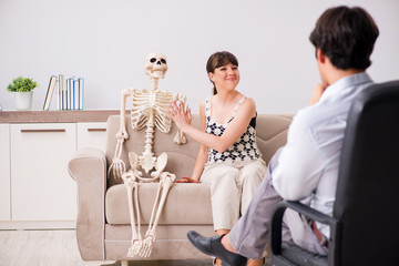 Young patient visiting psychologist for therapy