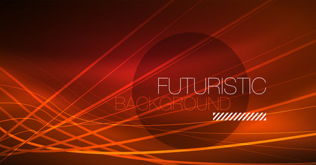 Neon glowing magic background, neon banner, night sky wallpaper. Magic light effect. Christmas abstract pattern.
