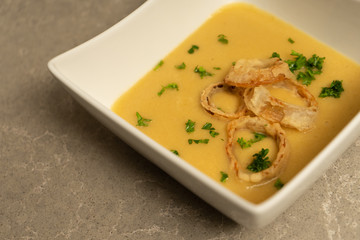 Celeriac and Leek Soup