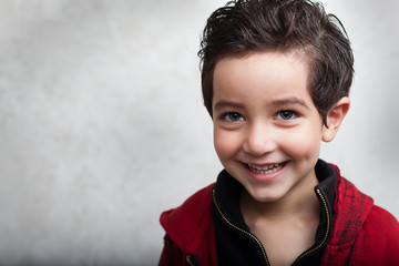 Happy boy smiling