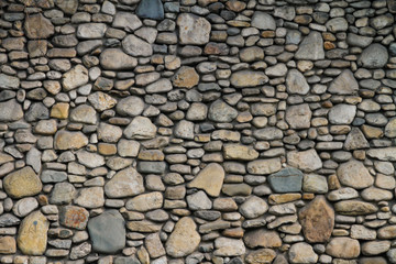 Gray stone wall with beautiful patterns.