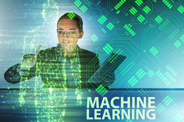 Machine learning concept as modern technology