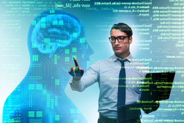 Machine learning concept as modern technology