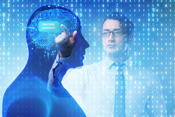 Machine learning concept as modern technology