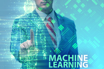 Machine learning concept as modern technology