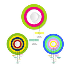 modern pie chart data infographic template