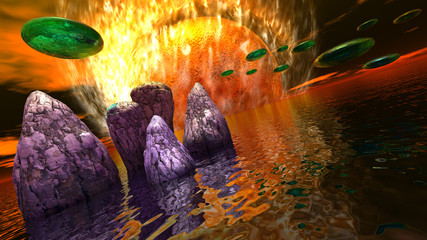 Огненная планета © bestphotolia