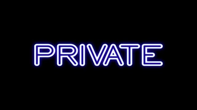 Many neon signs with text (Girls, Live Show, Nude, Topless, Open, Peep, Private, Sexy, Strip Club, XXX) coming to the viewer with an overlapping animation. Black background.
