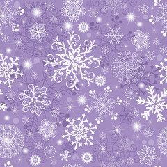 Violet pastel seamless Christmas pattern