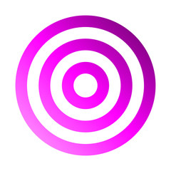 Target sign - purple gradient transparent, isolated - vector