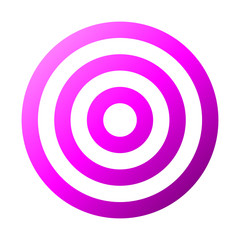 Target sign - purple gradient transparent, isolated - vector