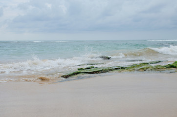 The landscape the beautiful Indian Ocean in Sri Lanka
