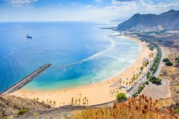 Acrylic prints Antireflex Canary Islands Wonderful view from Mirador Las Teresitas. Tenerife. Canary Islands..Spain