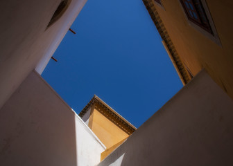 Fototapeta na wymiar Straight Up View, National Palace of Sintra, Portugal