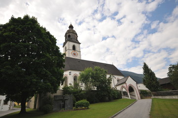 Fototapeta na wymiar View of Stift Stams in Tyrol