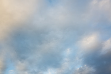 white clouds on blue sky