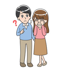 A woman who can not show herself