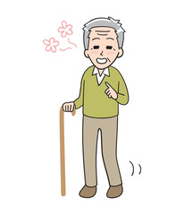 Grandfather wandering around / simplex