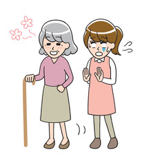 Wandering grandmother