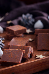 Cook homemade chocolate.