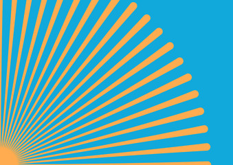 Converging lines from a corner spot