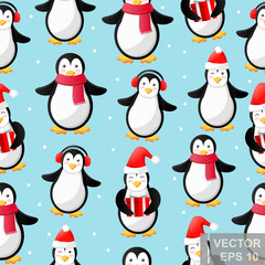 Penguin. cartoon style. Funny. Bright. Children's. For your design.