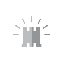Obraz premium shine castle symbol logo vector