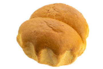 Bread on a white background