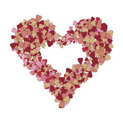 Precious red rose heart on background romantic Valentine's day. Romantic abstract background.