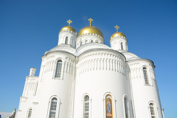 DIVEEVO, RUSSIA - September 6, 2018: Holy Trinity-Saint Seraphim-Diveyevo Monastery in Nizhny Novgorod region