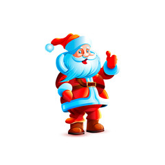 Illustration isolated character santa