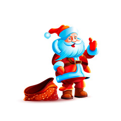 Illustration isolated character santa