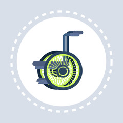 wheelchair icon healthcare medical service equipment concept flat