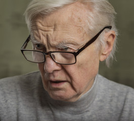 Portrait of aldery man.