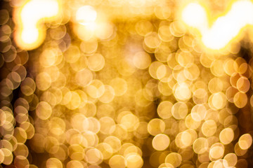 Golden light bokeh background.