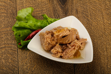 Canned tuna fish