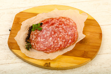 Sliced salami