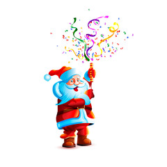 Illustration isolated character santa