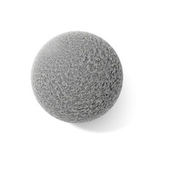 3d rendering of stone bowl isolated