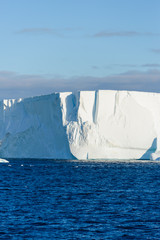 Antarctic seascape with iceberg