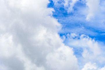 The nature of blue sky with cloud in the morning.