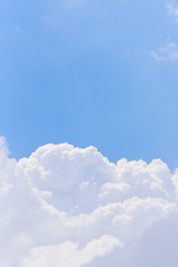 The nature of blue sky with cloud in the morning.