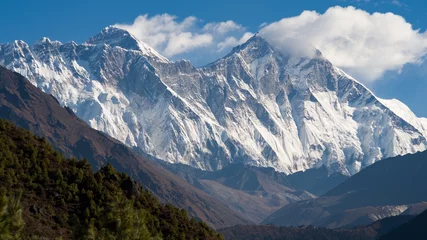 Fotobehang Lhotse Everest and Lhotse