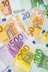 Background of euro Money . Euro cash background.