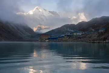 Foto op Plexiglas Cho Oyu Cho Oyu en Gokyo Lake View Himalaya-gebergte, Nepal