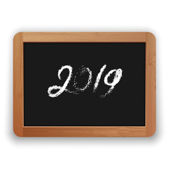 2019 Chalk Calligraphy on the Blackboard