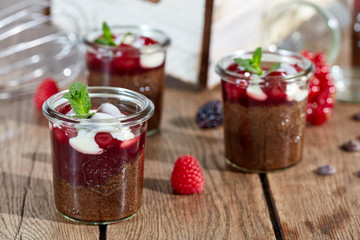 Schokokuchen im Glas