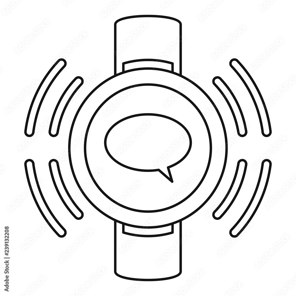 Poster tracker receive sms icon. outline tracker receive sms vector icon for web design isolated on white b