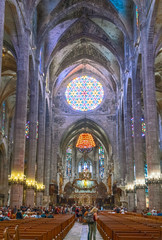 Fototapeta na wymiar Art and sacred architecture in Palma de Majorca