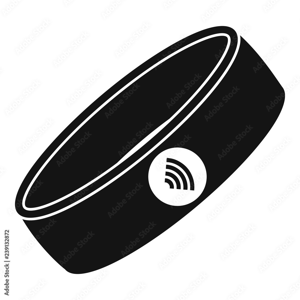 Poster nfc smart bracelet icon. simple illustration of nfc smart bracelet vector icon for web design isolat
